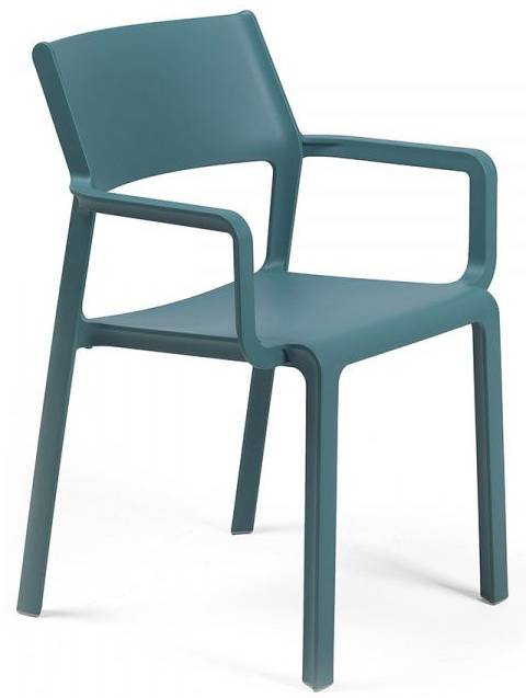 Кресло пластиковое Trill Armchair бирюзовый 585х535х825 мм Кресло пластиковое Trill Armchair бирюзовый 585х535х825 мм