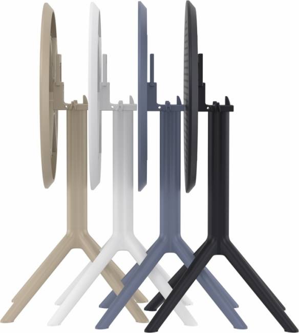 Стол пластиковый складной Sky Folding Table Ø60 темно-серый Ø600х740 мм Стол пластиковый складной Sky Folding Table Ø60 темно-серый Ø600х740 мм