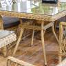 "Айриш" стол плетеный из искусственного ротанга, цвет соломенный "Айриш" стол плетеный из искусственного ротанга, цвет соломенный