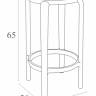 Табурет пластиковый полубарный Tom Bar 65 черный 360х360х650 мм Табурет пластиковый полубарный Tom Bar 65 черный 360х360х650 мм