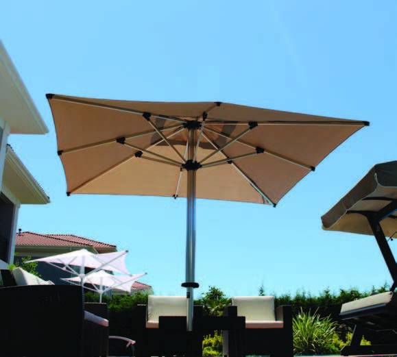 Зонт профессиональный 3х3 м Lux Telescopic Manuel бежевый 3000х3000 мм