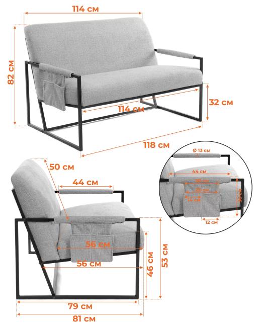 Диван Charli LUX/Чарли Люкс велюр/букле, vt шейп какао VT shape wood rose велюр/букле
