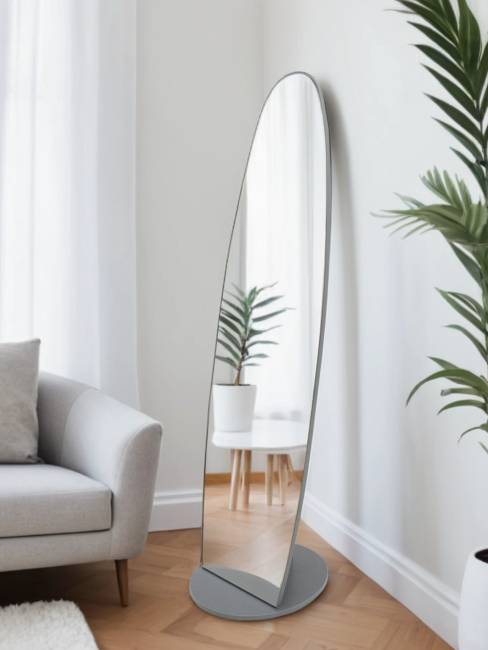 Зеркало напольное Стелла 1 графит темный  157,8 см х 40,4 см