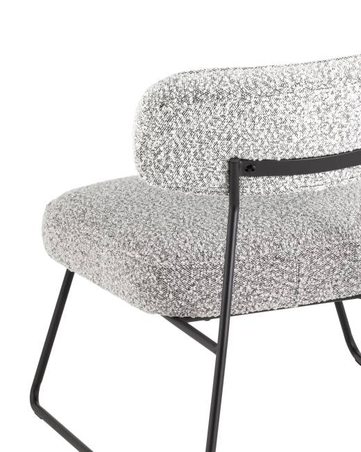 Кресло лаунж Kate серый