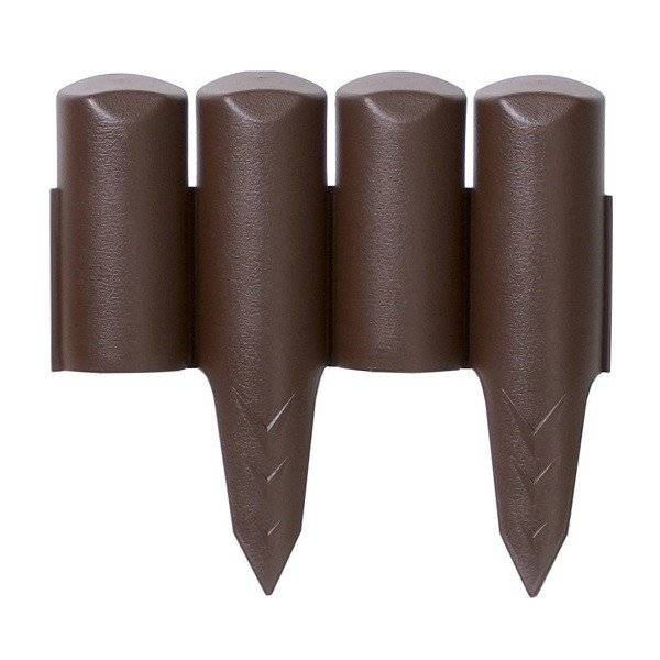 Бордюр для сада Palisada border коричневый