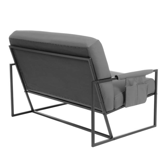 Диван Чарли Люкс/Charli Lux экокожа, шарп графит Sharp Графит экокожа