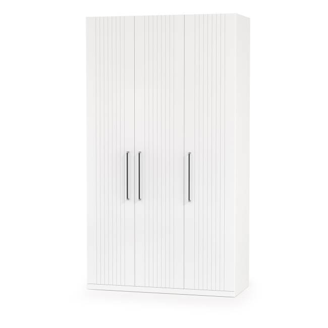 3-х дверный шкаф с кроватью с мягкой спинкой Валенсия 1600 и двумя тумбочками цвет белый шагрень/ткань велутто 19 3-х дверный шкаф с кроватью с мягкой спинкой Валенсия 1600 и двумя тумбочками цвет белый шагрень/ткань велутто 19