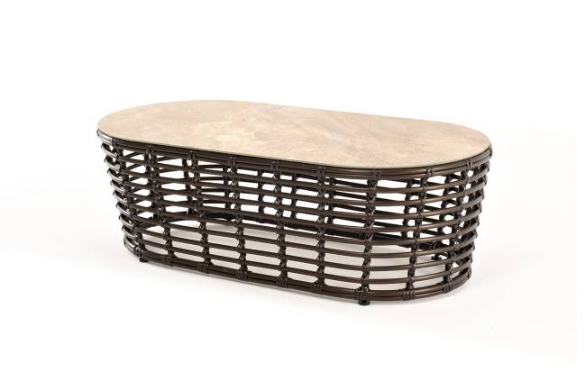 "Валенсия" журнальный столик из искусственного ротанга, цвет бронзовый "Валенсия" журнальный столик из искусственного ротанга, цвет бронзовый