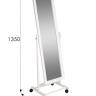 Зеркало напольное BeautyStyle 27 белый 135 см х 42,5 см