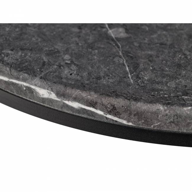 Набор кофейных столиков Tango серый мрамор с чёрными ножками, 2шт Набор кофейных столиков Tango серый мрамор с чёрными ножками, 2шт