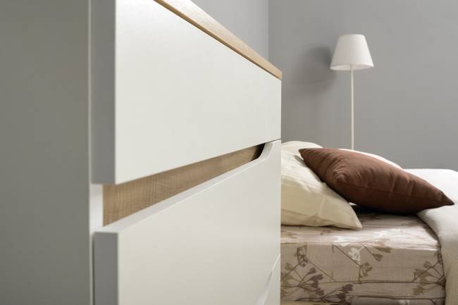 Комплект мебели Муссон № 19 в Вашу спальню цвет белый/чёрный/дуб эндгрейн элегантный/кожзам белый Комплект мебели Муссон № 19 в Вашу спальню цвет белый/чёрный/дуб эндгрейн элегантный/кожзам белый