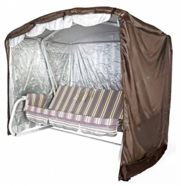 Чехол для садовых качелей Эдем Люкс 220х175х185, шоколад Чехол для садовых качелей Эдем Люкс 220х175х185, шоколад