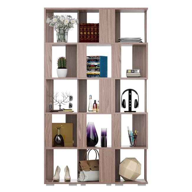 Комплект их 3-х открытых стеллажей цвет ясень шимо тёмный Комплект их 3-х открытых стеллажей цвет ясень шимо тёмный