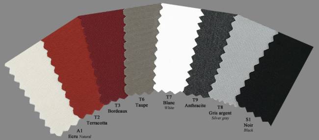 Зонт профессиональный 3х4 м Rimini Braccio белый, серо-коричневый 3000х4000 мм