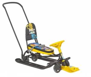 Снегокат "Тимка спорт 6" Winter Sport (черный каркас)