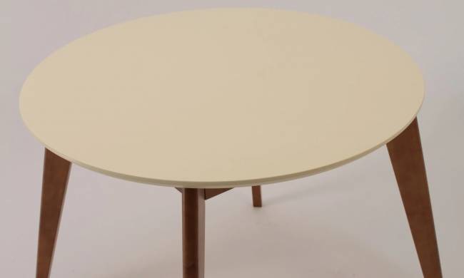 Стол Сканди К 90, Орех/Слоновая кость Стол Сканди К 90, Орех/Слоновая кость