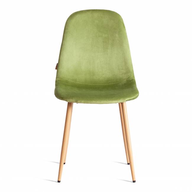 Стул Бриз/Breeze (мод.JSC-58)/1 шт. в упаковке велюр/металл, 44х53х86см, зеленый HLR54/натуральный зеленый Велюр/металл