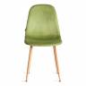 Стул Бриз/Breeze (мод.JSC-58)/1 шт. в упаковке велюр/металл, 44х53х86см, зеленый HLR54/натуральный зеленый Велюр/металл