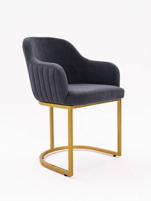 Стул Amely Grafit / Gold Стул Amely Grafit / Gold