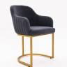 Стул Amely Grafit / Gold Стул Amely Grafit / Gold