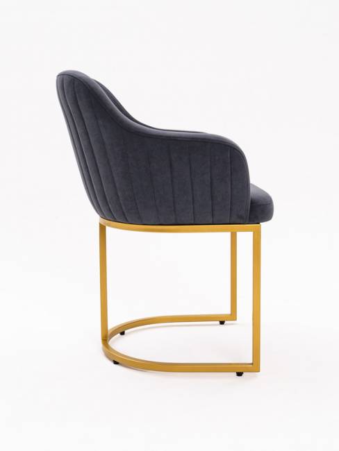Стул Amely Grafit / Gold Стул Amely Grafit / Gold