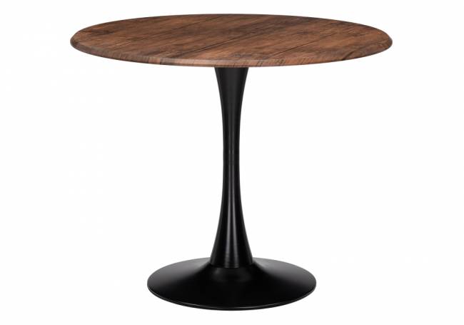 Стол деревянный Тулип 90х73 орех кантри / черный Стол деревянный Тулип 90х73 орех кантри / черный