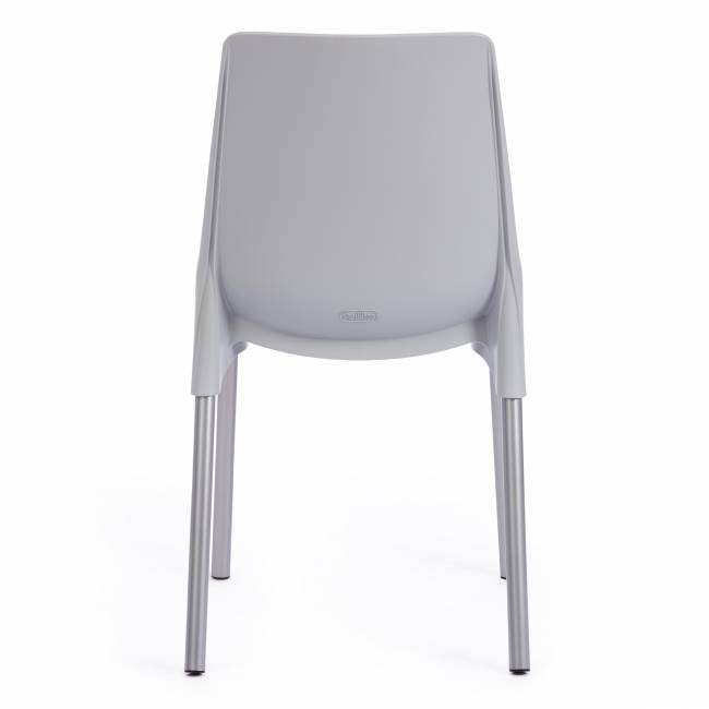 Стул Джениус/Genius (мод. 75) пластик/металл, 46x56x84cм, серый/опоры хром (Комплект из 4 шт.) серый металл/пластик Стул Джениус/Genius (мод. 75) пластик/металл, 46x56x84cм, серый/опоры хром (Комплект из 4 шт.) серый металл/пластик