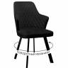 Стул DikLine 245 поворотный, К21 черный, ножки черные Стул DikLine 245 поворотный, К21 черный, ножки черные