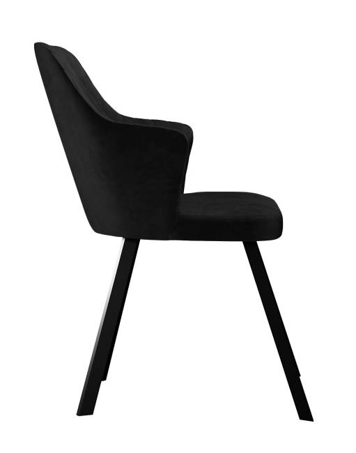 Стул DikLine 245 поворотный, К21 черный, ножки черные Стул DikLine 245 поворотный, К21 черный, ножки черные