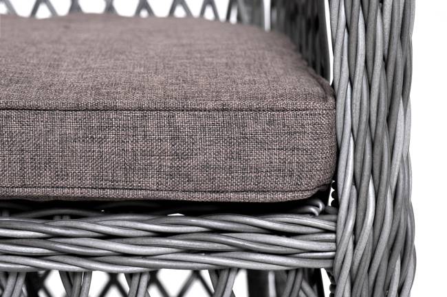 "Катания" обеденная группа плетеная на 6 персон, цвет графит