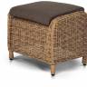 Оттоманка пуф из искусственного ротанга "BAVARIA", бежево-коричневый