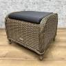 Оттоманка пуф из искусственного ротанга "BAVARIA", бежево-коричневый