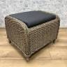 Оттоманка пуф из искусственного ротанга "BAVARIA", бежево-коричневый
