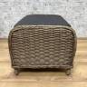 Оттоманка пуф из искусственного ротанга "BAVARIA", бежево-коричневый