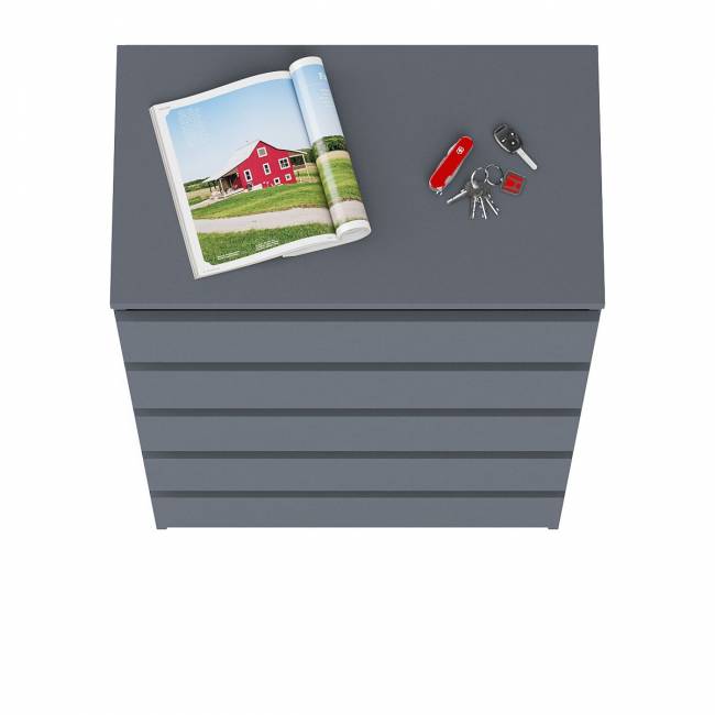 Узкий комод пять ящиков Мори МК700.5 цвет графит Узкий комод пять ящиков Мори МК700.5 цвет графит