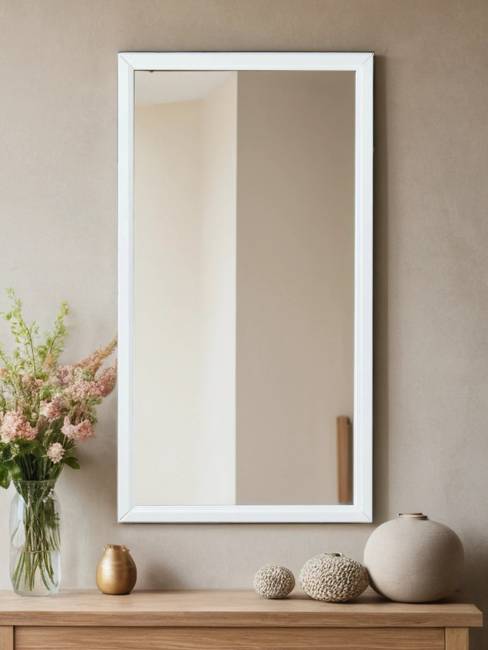 Зеркало настенное Артемида белый 77 см х 46, 5 см