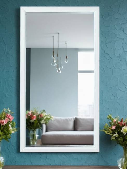 Зеркало настенное Артемида белый 77 см х 46, 5 см