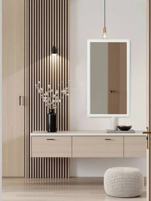 Зеркало настенное Артемида белый 77 см х 46, 5 см