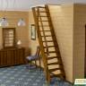 Деревянная лестница К-007м/28 под покраску Деревянная лестница К-007м/28 под покраску