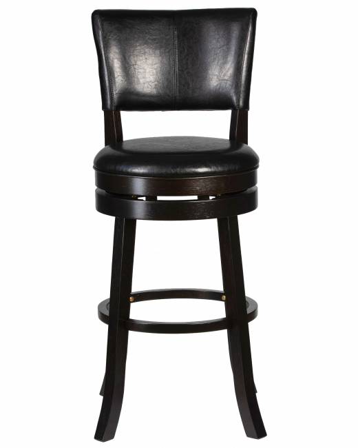 Вращающийся полубарный стул DOBRIN JOHN COUNTER, капучино, черный