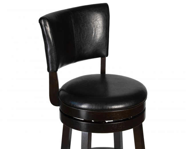 Вращающийся полубарный стул DOBRIN JOHN COUNTER, капучино, черный
