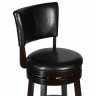 Вращающийся полубарный стул DOBRIN JOHN COUNTER, капучино, черный