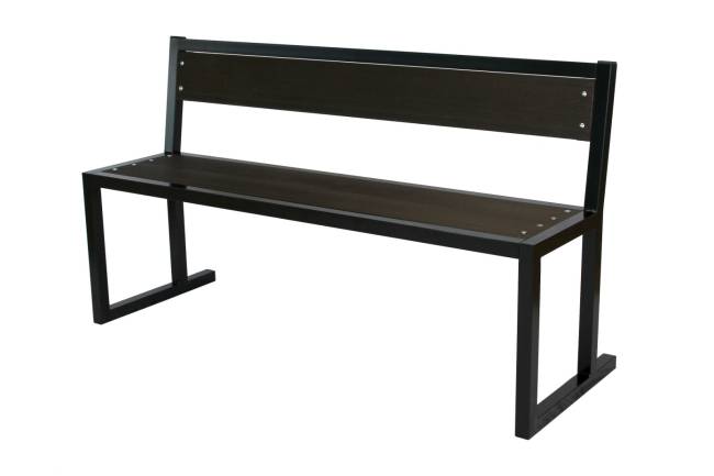 Лавочка садовая Фортуна со спинкой ДПК Лавочка садовая Фортуна со спинкой ДПК