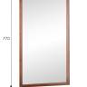 Зеркало настенное Артемида средне-коричневый 77 см х 46, 5 см