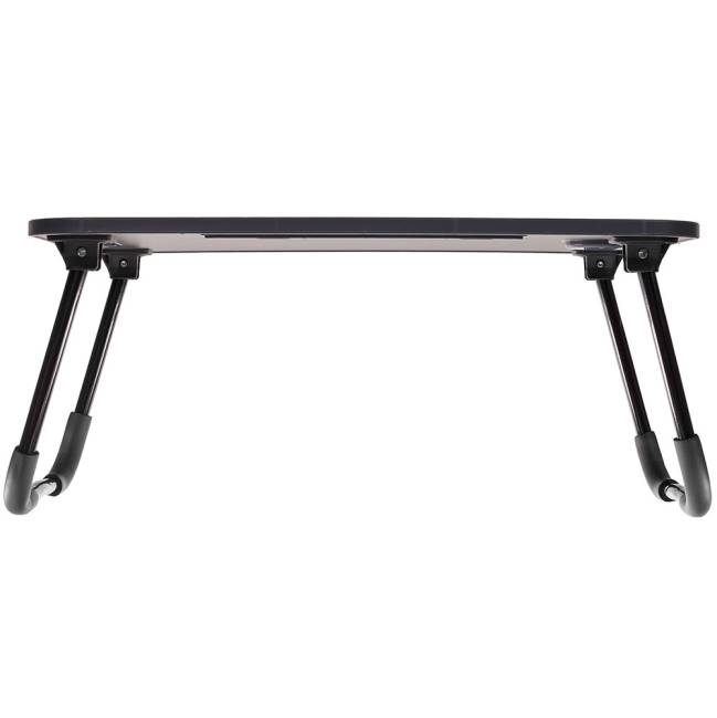 Стол складной с подстаканником «ЛАЙТ», 59,5x39,5x26,4см, мдф, металл, темн. дерево, чёрный