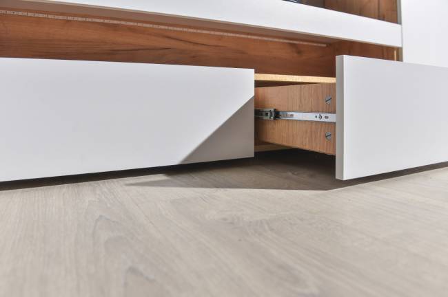 Гостиная Альба № 2 цвет дуб крафт золотой/белый премиум Гостиная Альба № 2 цвет дуб крафт золотой/белый премиум