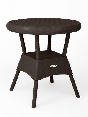 Стол садовый круглый Bermonti, коричневый Стол садовый круглый Bermonti, коричневый