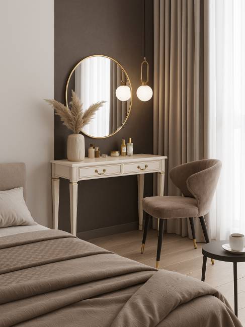 Консоль Васко В 91Н белый ясень/золото