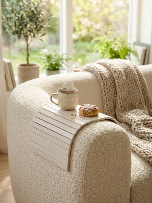 Накладка на диван П 7 белый