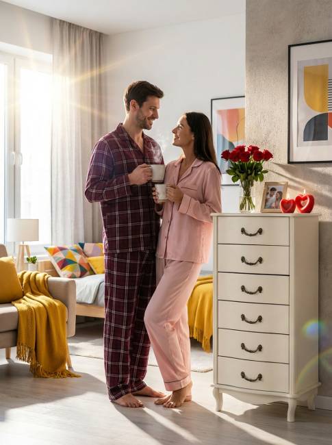 Комод Джульетта узкий 6 ящ., дуб шампань Л